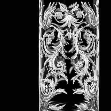Evpas hand-engraved crystal water glass 470 ml