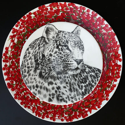 Fil Rouge Bacche - round platter/chop