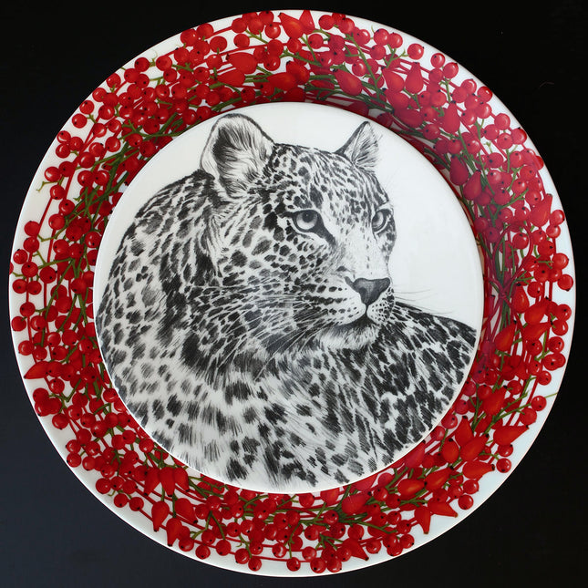 Fil Rouge Bacche - round platter/chop