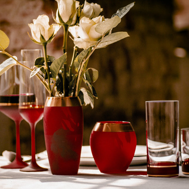 Delight Garnet hand-painted crystal champagne glass 200 ml