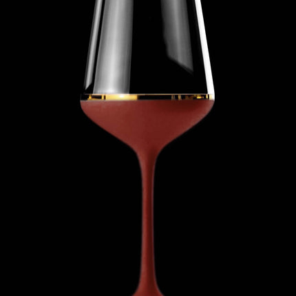 Delight Garnet hand-painted crystal red wine glass 350 ml